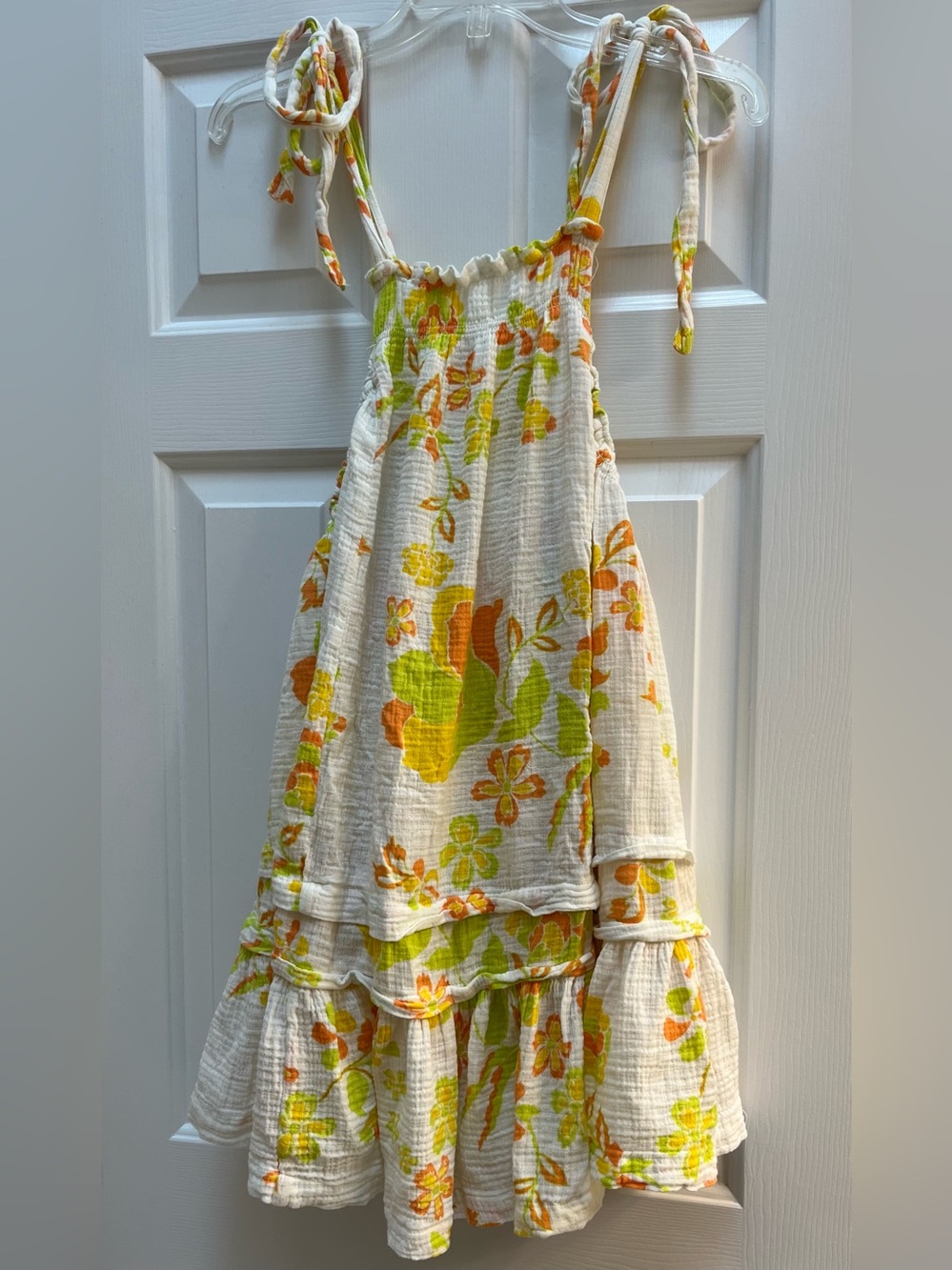 Free People Fleur Print Cotton Retro Tunic Top Dress Size XS